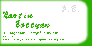 martin bottyan business card